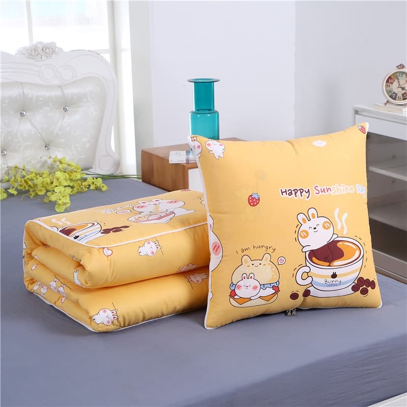 หมอน ผ้าห่ม ใช้ได้2แบบ เป็นหมอน หรือกางเป็นผ้าห่ม สะดวกในการพกไปที่ต่างๆpillowB01 รูปที่ 8