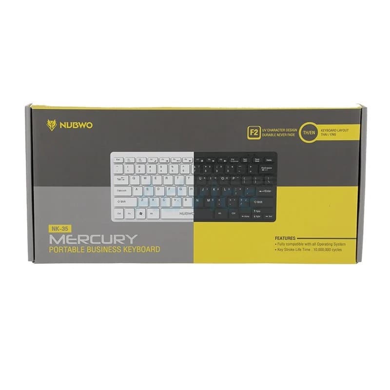 NUBWO USB KEYBOARD Mini Black - A0135629 รูปที่ 5