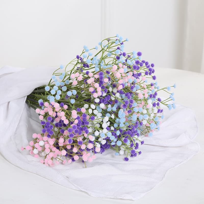ช่อดอกไม้ประดิษฐ์ Gypsophila ตกแต่งงานแต่งงาน สไตล์ Ins ตกแต่งบ้าน ดอกไม้ปลอม รูปที่ 8