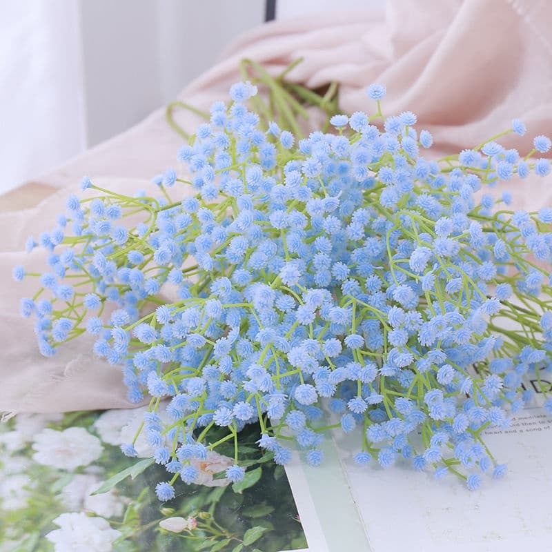 ช่อดอกไม้ประดิษฐ์ Gypsophila ตกแต่งงานแต่งงาน สไตล์ Ins ตกแต่งบ้าน ดอกไม้ปลอม รูปที่ 6