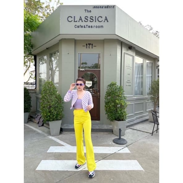 Nanda korean high-waist pants รูปที่ 5