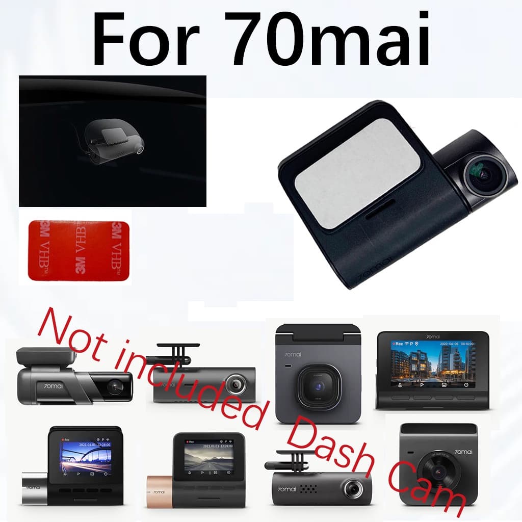 แพ็คเกจ 2 ชุด สําหรับ 70MAI YI A200 1S/M300 A800 A400 Pro/D02/Lite/D08 A500S RC06 M500 3M สติกเกอร์ไฟฟ้าสถิตทนความร้อน 3M ตัวยึดกาวสําหรับ Dashcam 70 mai รูปที่ 8