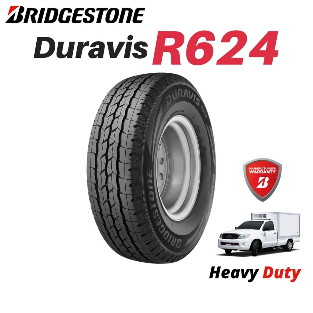 Bridgestone ยางรถยนต์ บรรทุกหนัก 225/75 R14, 225/75 R15 รุ่น Duravis R624 ยางรถกระบะขอบ15 ยางปิคอัพ รูปที่ 2