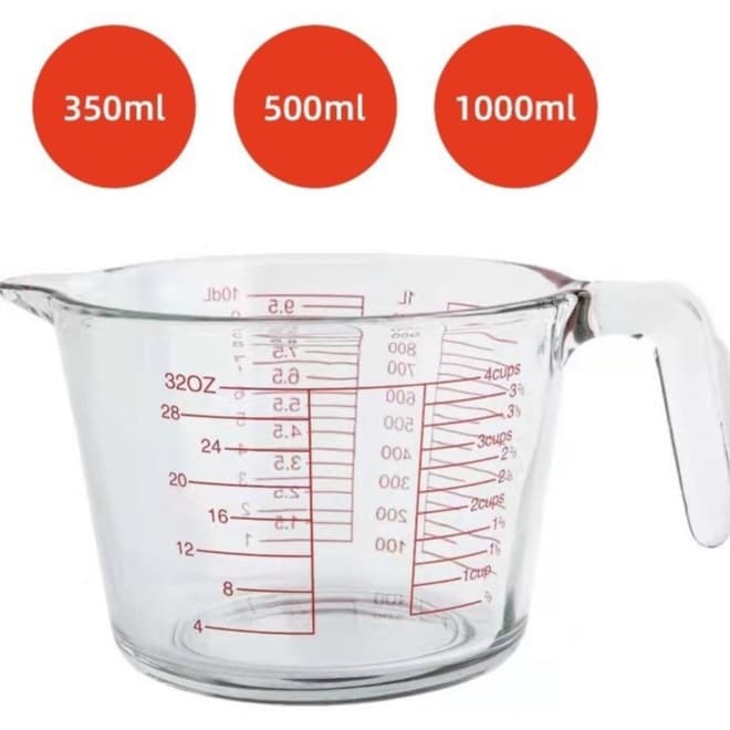 แก้วตวง 350ML/500ML/1000ML AG666 รูปที่ 5