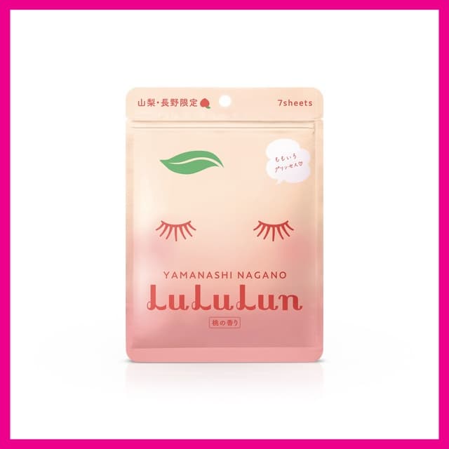 LULULUN - Face Mask Peach - SHEET MASK แผ่นมาส์กหน้า รูปที่ 2
