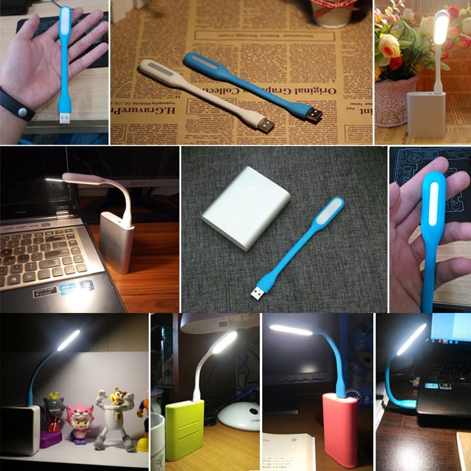 Portable USB 5V LED Reading Lamp Mini Book Light Foldable Camping Night Lights Table Lamps For Power Bank PC รูปที่ 6