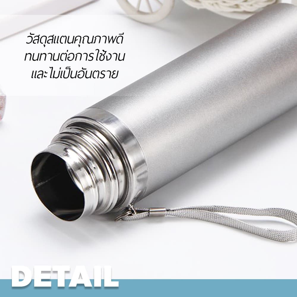 chishop กระบอกน้ำสูญญากาศ สแตนเลส ขนาด 500 มล.สามารถเก็บอุณหภูมิความร้อน-ความเย็น รูปที่ 2