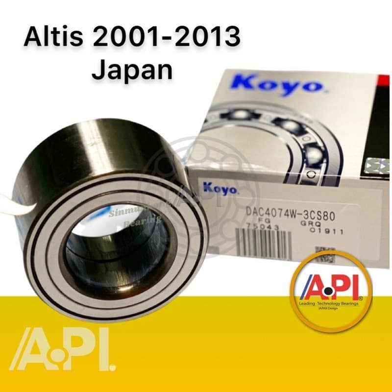 KOYO ลูกปืนล้อหน้า Toyota Altis ปี2001-2018 Wish 2003 แท้ DAC4074W-3 FrontWheel รูปที่ 5