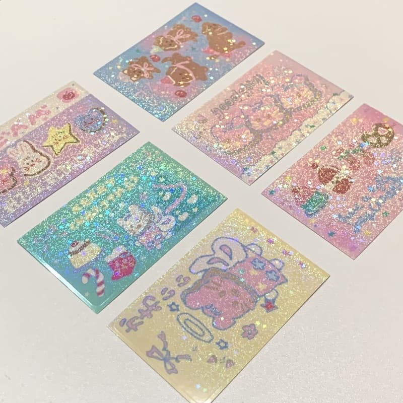 card sticker hologram สติกเกอร์ติดบัตร BTS MRT Keycard คอนโด เคลือบโฮโลแกรมวิ้งค์ กันน้ำ by amyourdream รูปที่ 5