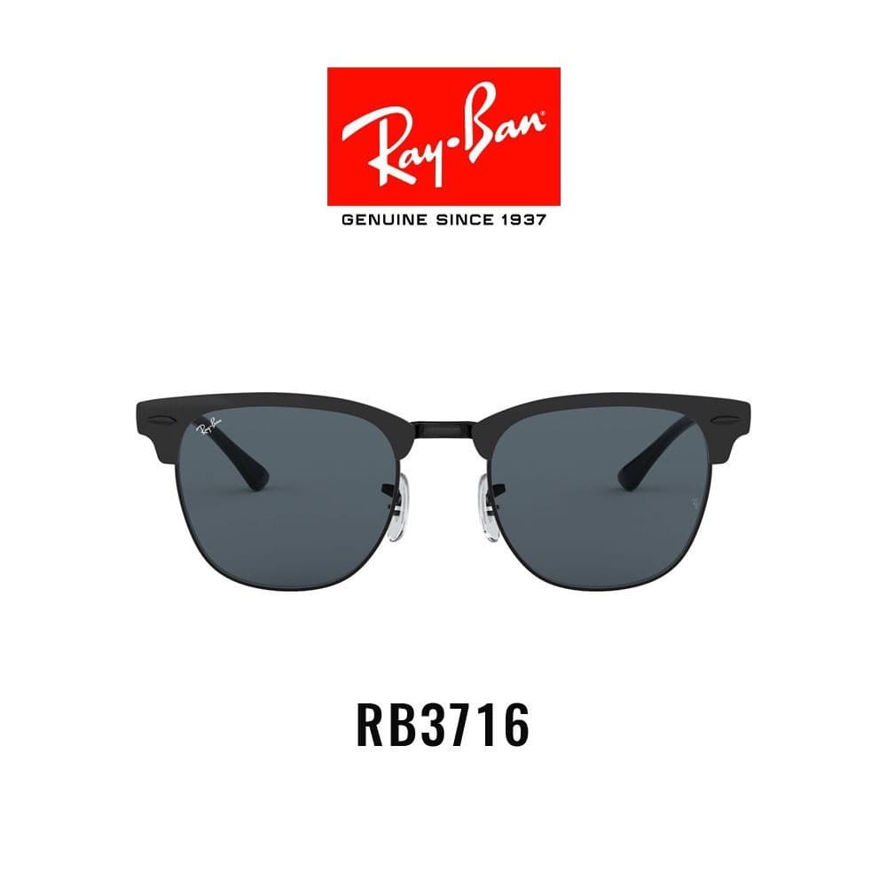 Ray-Ban Clubmaster Metal Sunglasses - RB3716 186/R5 Size 51 แว่นกันแดด รูปที่ 1