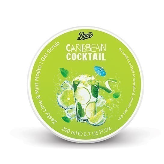Boots Caribbean Cocktail Zesty Lime & Mint Mojito Gel Scrub 200ML บู๊ทส์ แคริบเบี้ยน ค็อกเทล สครับ เจล รูปที่ 4