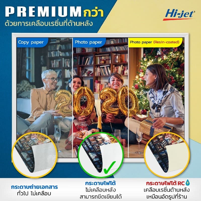 Hi-jet กระดาษโฟโต้ ผิวมัน - 4*6,A4, A3 รูปที่ 4