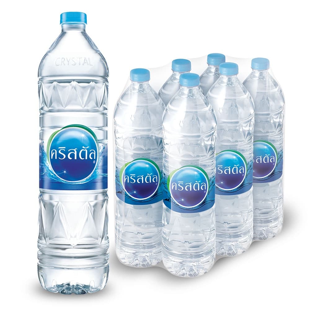 น้ำดื่มคริสตัลขนาด 15แพ็ค 90 ขวด Crystal Drinking Water1500 ml รูปที่ 3