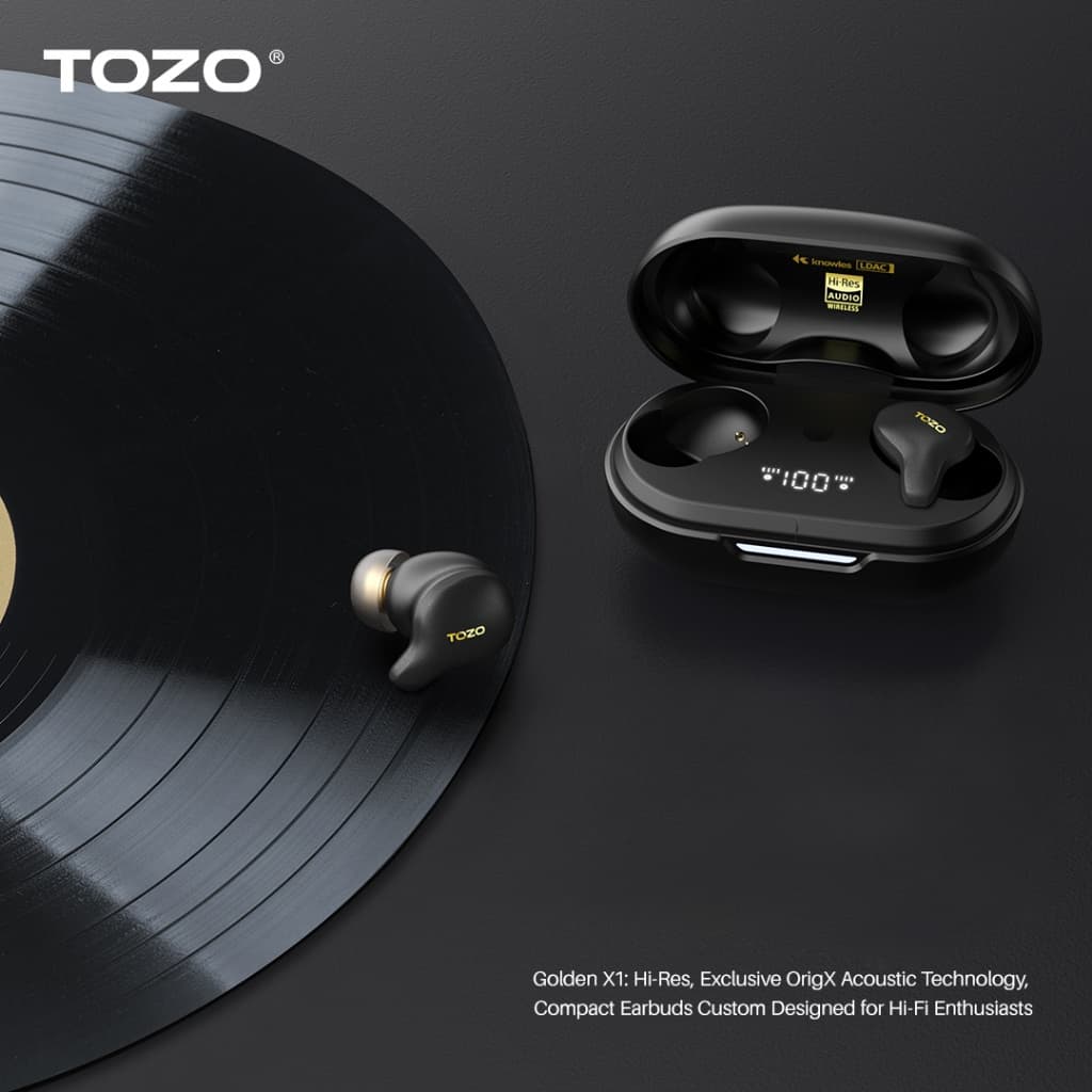 TOZO Golden X1 Hybrid Drivers หูฟังบลูทูธ In-Ear 6 Mics Hybrid ANC & ENC IPX6 BT 5.3 รูปที่ 6