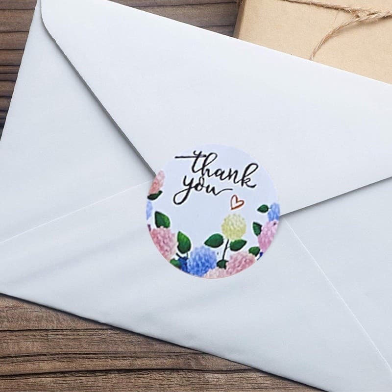 สติ๊กเกอร์ขอบคุณ Thank you Sticker ติดกล่อง ฉลากสินค้า ถุงขนม 500 ดวง/ม้วน Siam Packing รูปที่ 5