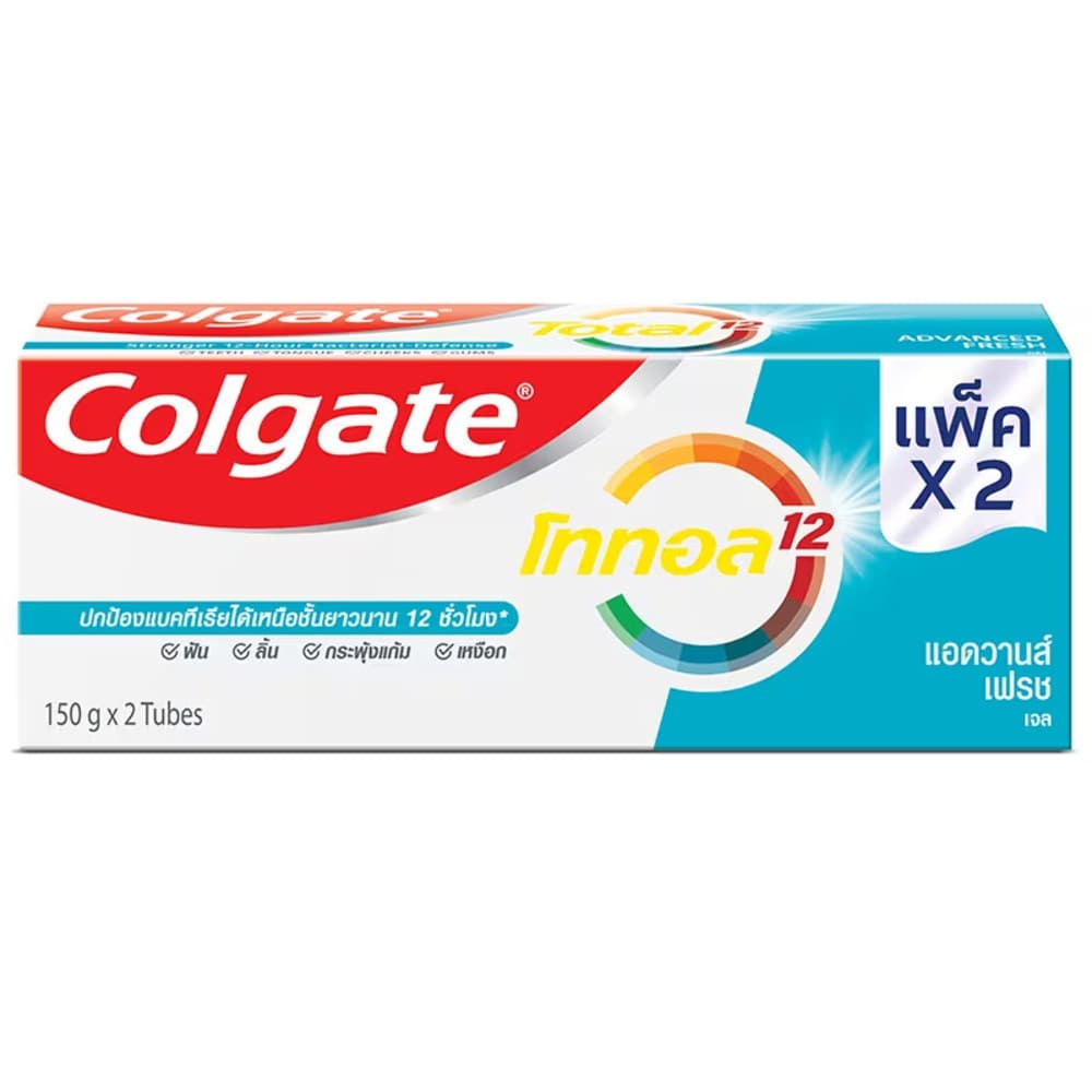 Colgate คอลเกต ยาสีฟัน โททอลแอดวานส์ เฟรช 150 กรัม แพ็ค 2 รูปที่ 2