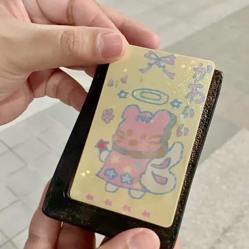 card sticker hologram สติกเกอร์ติดบัตร BTS MRT Keycard คอนโด เคลือบโฮโลแกรมวิ้งค์ กันน้ำ by amyourdream รูปที่ 6