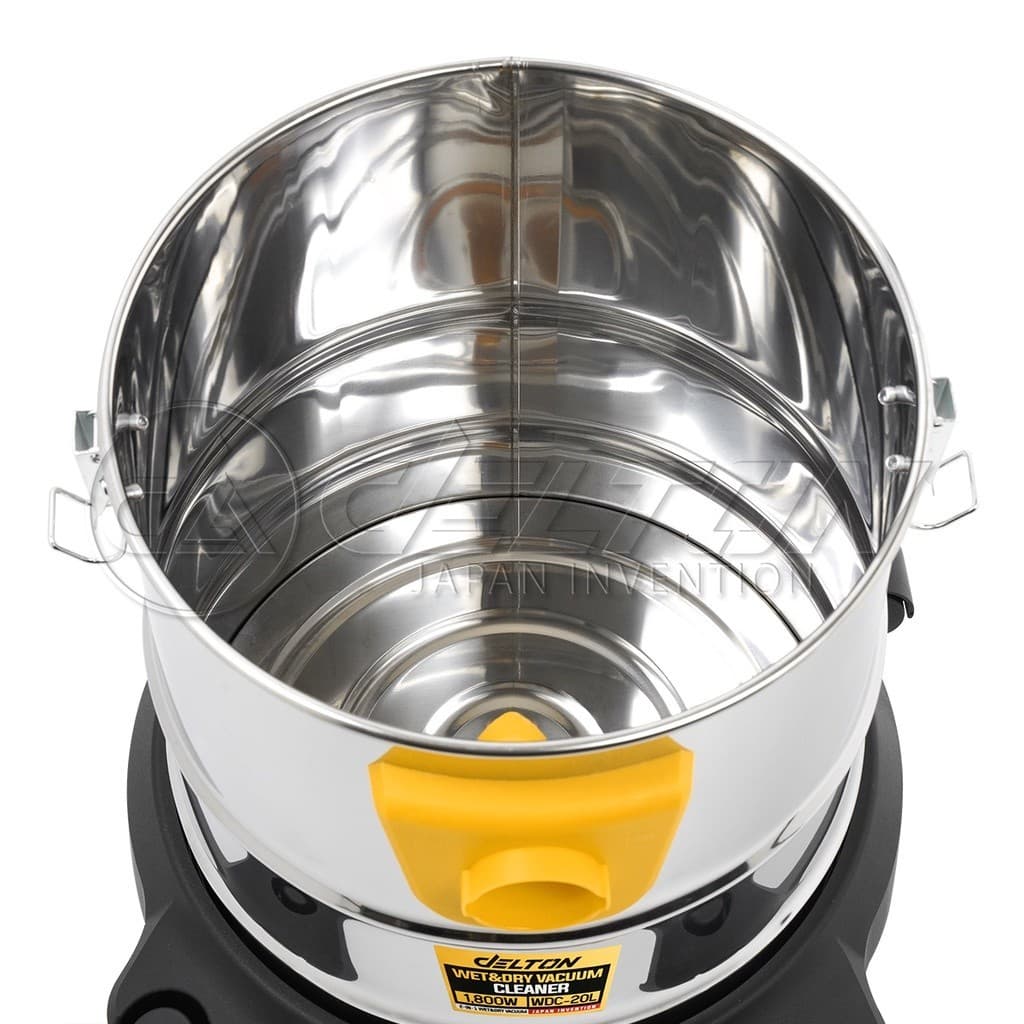 DELTON เครื่องดูดฝุ่น 20 ลิตร 1,800 วัตต์ Wet & Dry Vacuum Cleaner รุ่น WDC-20L ถังสแตนเลส ดูดเปียก ดูดแห้ง รูปที่ 4