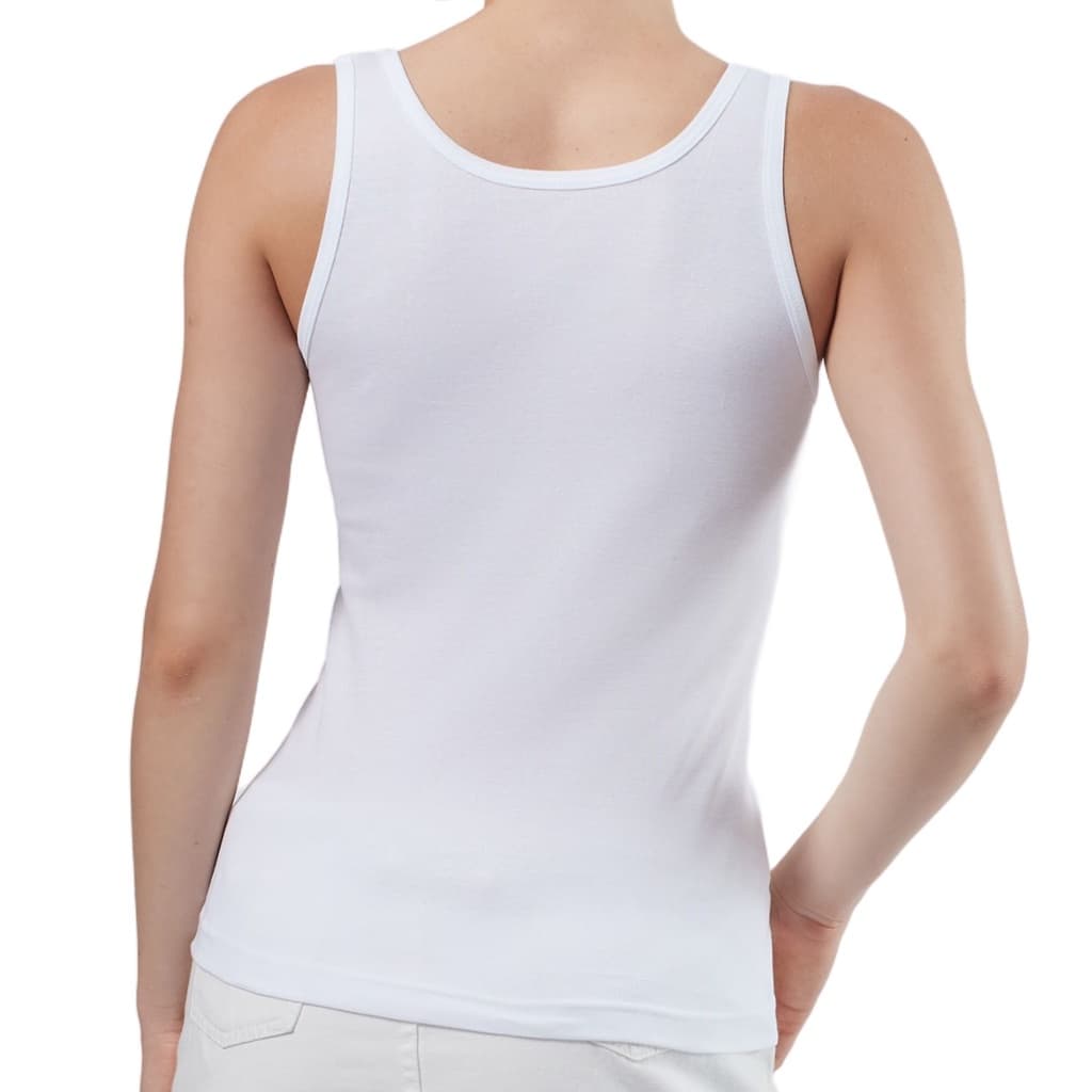 CHERILON เชอรีล่อน เสื้อกล้าม เสื้อทับ ผ้าฝ้าย 100% ทอไร้ตะเข็บข้าง นุ่ม ใส่สบาย ไม่มีบรา สีดำ สีขาว สีเนื้อ OTIB-VCT2 รูปที่ 7