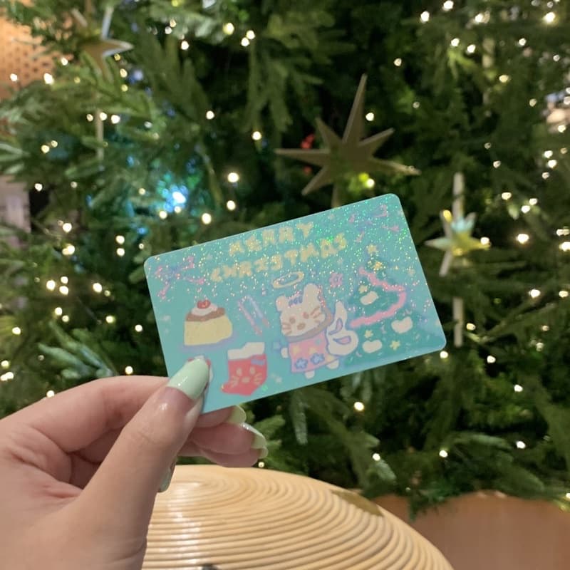 card sticker hologram สติกเกอร์ติดบัตร BTS MRT Keycard คอนโด เคลือบโฮโลแกรมวิ้งค์ กันน้ำ by amyourdream รูปที่ 4