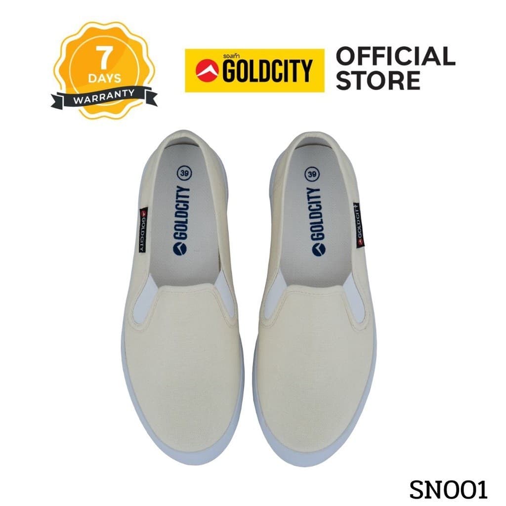 GOLDCITY รองเท้าสลิปออน UNISEX กันลื่น ใส่สบาย ขอบบาง สินค้ามีตำหนิ รูปที่ 3