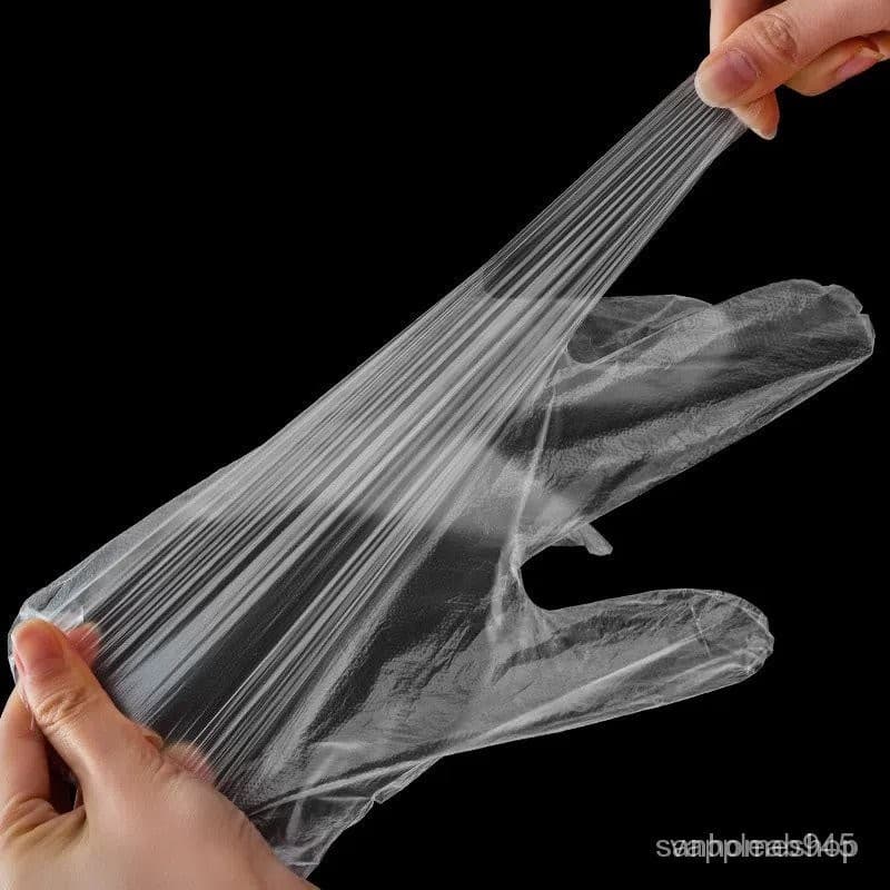Vimall ถุงมือพลาสติก ใช้แล้วทิ้ง 200 ชิ้น/กล่อง เหนียวพิเศษ หนาและทนทาน รูปที่ 5
