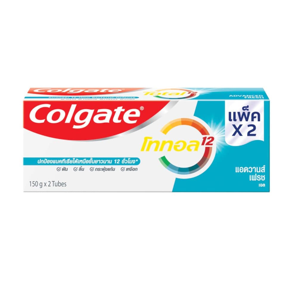 Colgate คอลเกต ยาสีฟัน โททอลแอดวานส์ เฟรช 150 กรัม แพ็ค 2 รูปที่ 3