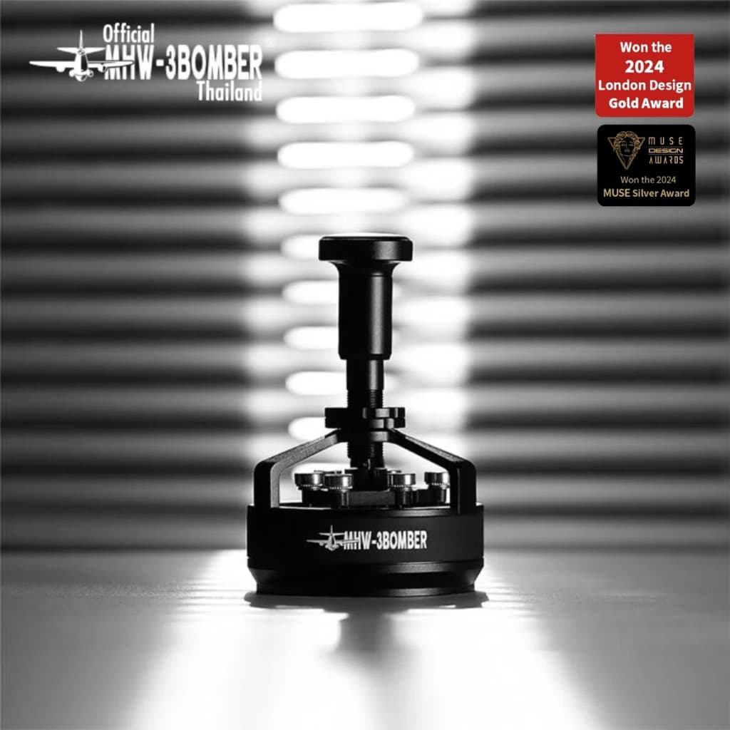 MHW-3BOMBER YU Series - Cyclone Needle Distributor Tool เข็มเกลี่ยผงกาแฟ ขนาด 51 / 53 / 58 mm รูปที่ 2