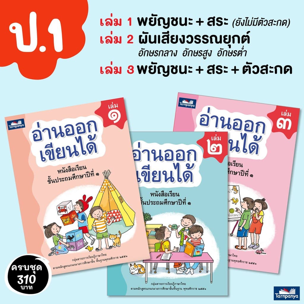 หนังสือเด็ก อ่านออกเขียนได้ แบบฝึกอ่านเขียนภาษาไทย ระดับอนุบาล ป1 ป2 ป3 ธารปัญญา รูปที่ 4