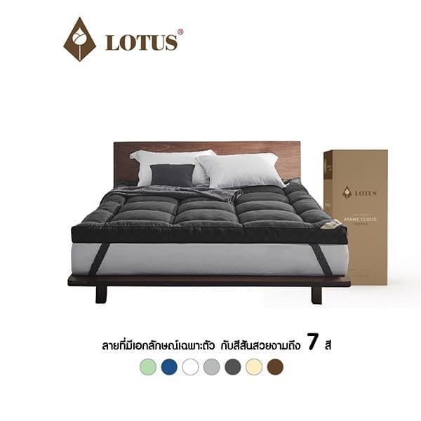 LOTUS ที่นอนนุ่มสบายกว่าขนห่านเทียม ที่นอนนาโน คลาวด์ไฟเบอร์ รุ่น Ayame Cloud หนา 4 นิ้ว จัด ในกล่อง รูปที่ 8