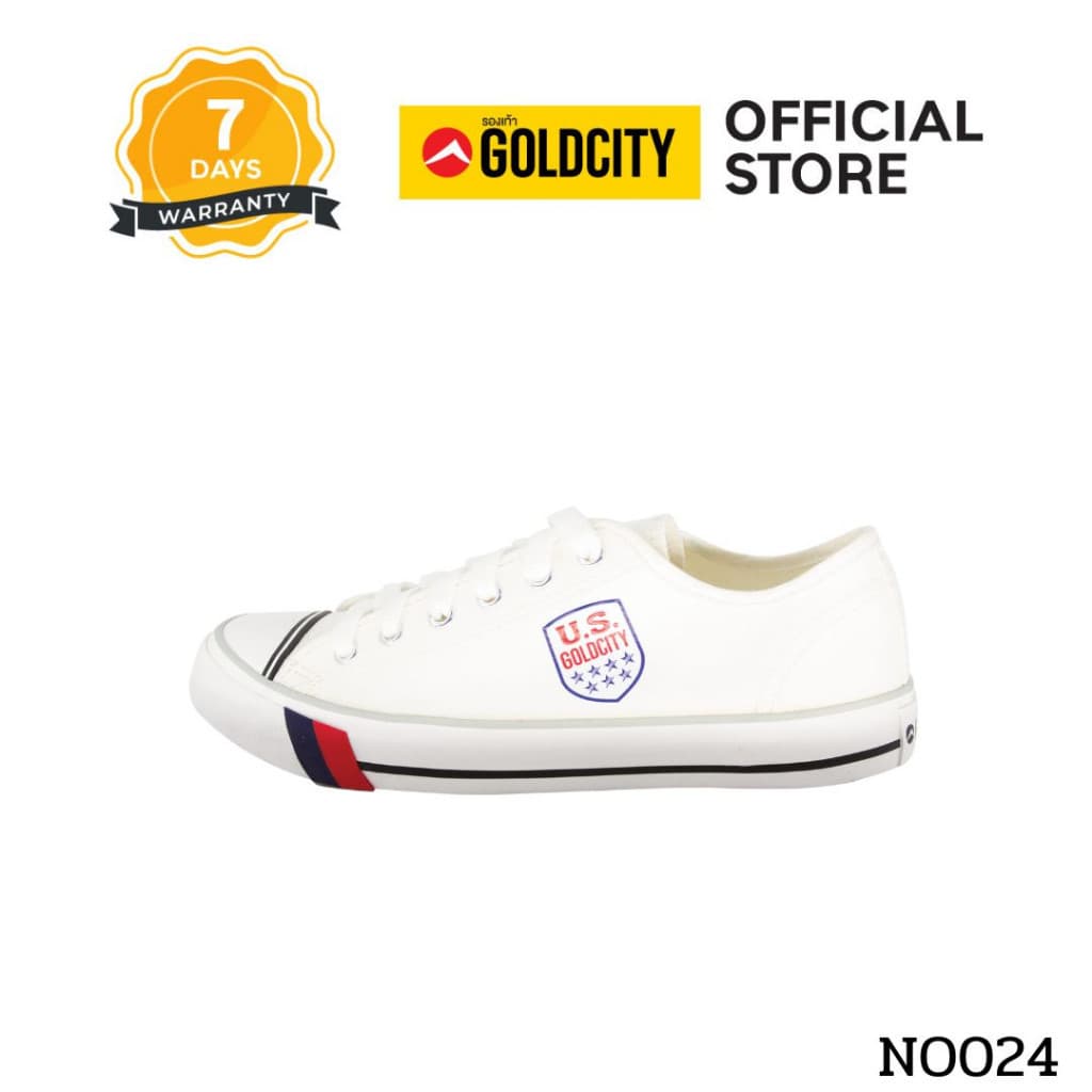 GOLDCITY รองเท้าผ้าใบ แฟชั่น แบบผูกเชือก UNISEX ใส่สบาย น้ำหนักเบา กันลื่น รุ่น NO024 รูปที่ 6