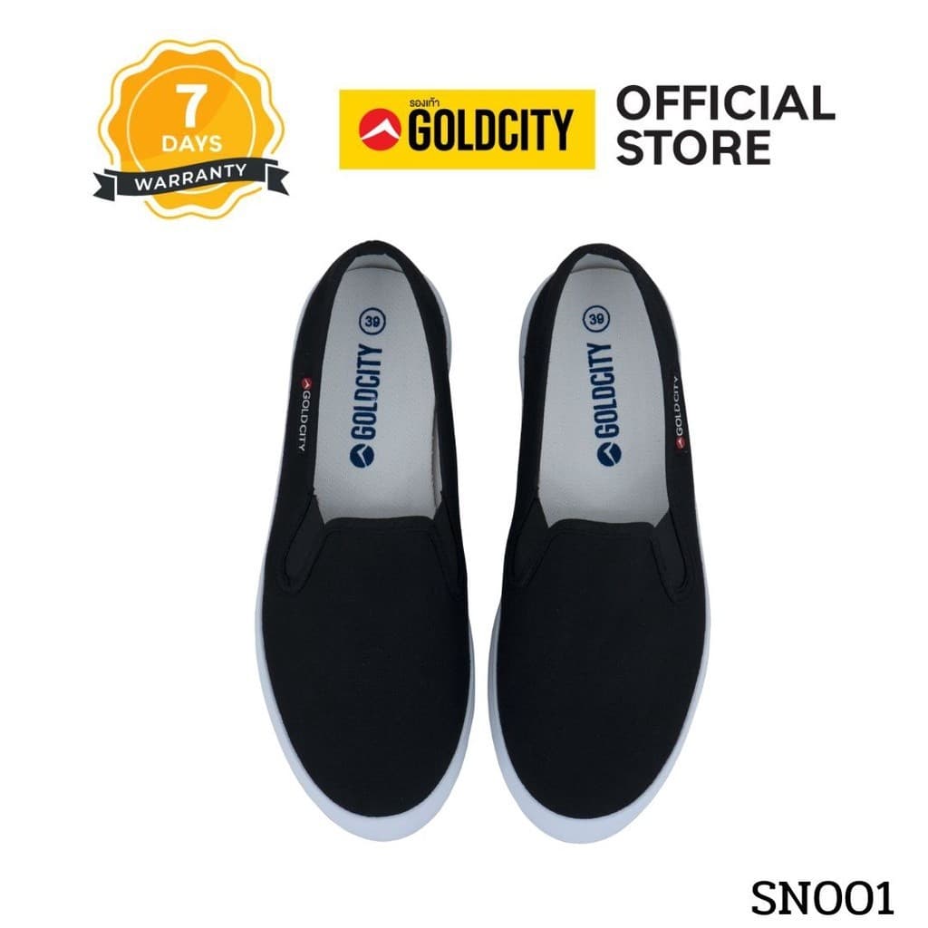 GOLDCITY รองเท้าสลิปออน UNISEX กันลื่น ใส่สบาย ขอบบาง สินค้ามีตำหนิ รูปที่ 4