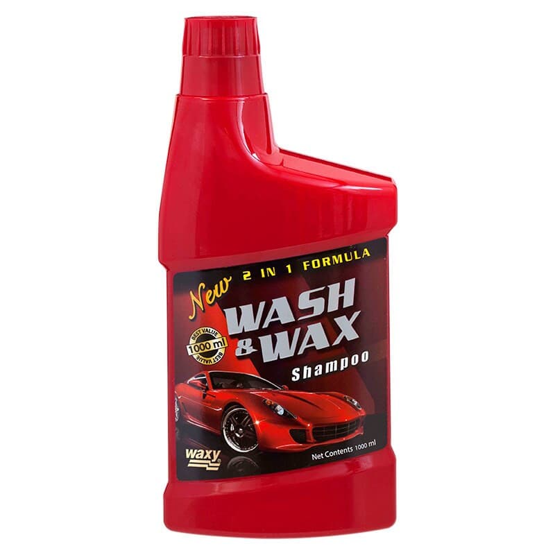 แว็กซี่ วอช แอนด์ แว็กซ์ แชมพูล้างรถสูตรผสมซิลิโคนแว็กซ์ ขนาด 1000 ซีซี Wash & Wax 2 in 1 Formula WAXY 1000 ml 100982 รูปที่ 2