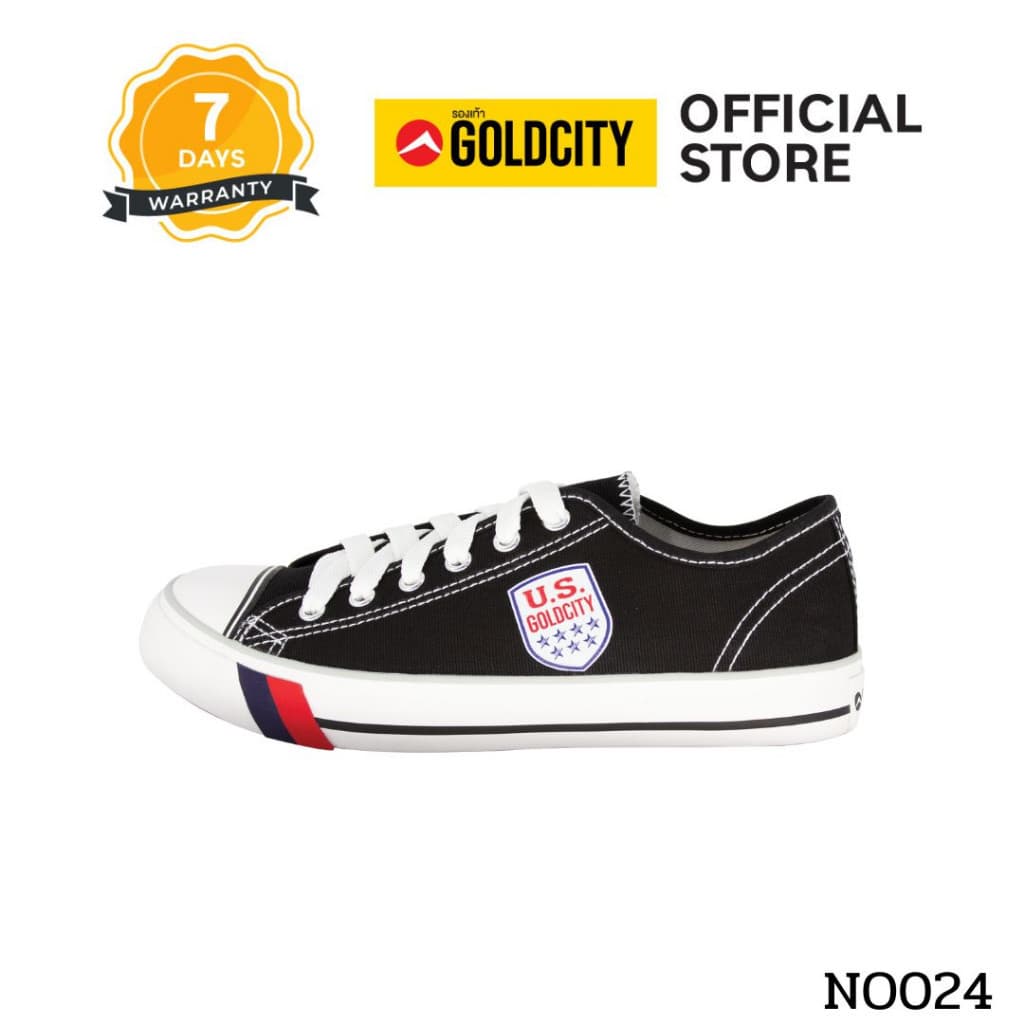 GOLDCITY รองเท้าผ้าใบ แฟชั่น แบบผูกเชือก UNISEX ใส่สบาย น้ำหนักเบา กันลื่น รุ่น NO024 รูปที่ 3