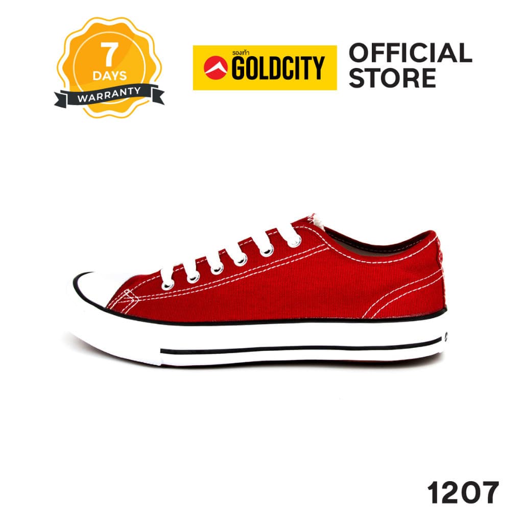 GOLDCITY รองเท้าผ้าใบ แฟชั่น แบบผูกเชือก UNISEX ใส่สบาย น้ำหนักเบา กันลื่น รุ่น 1207 รูปที่ 5