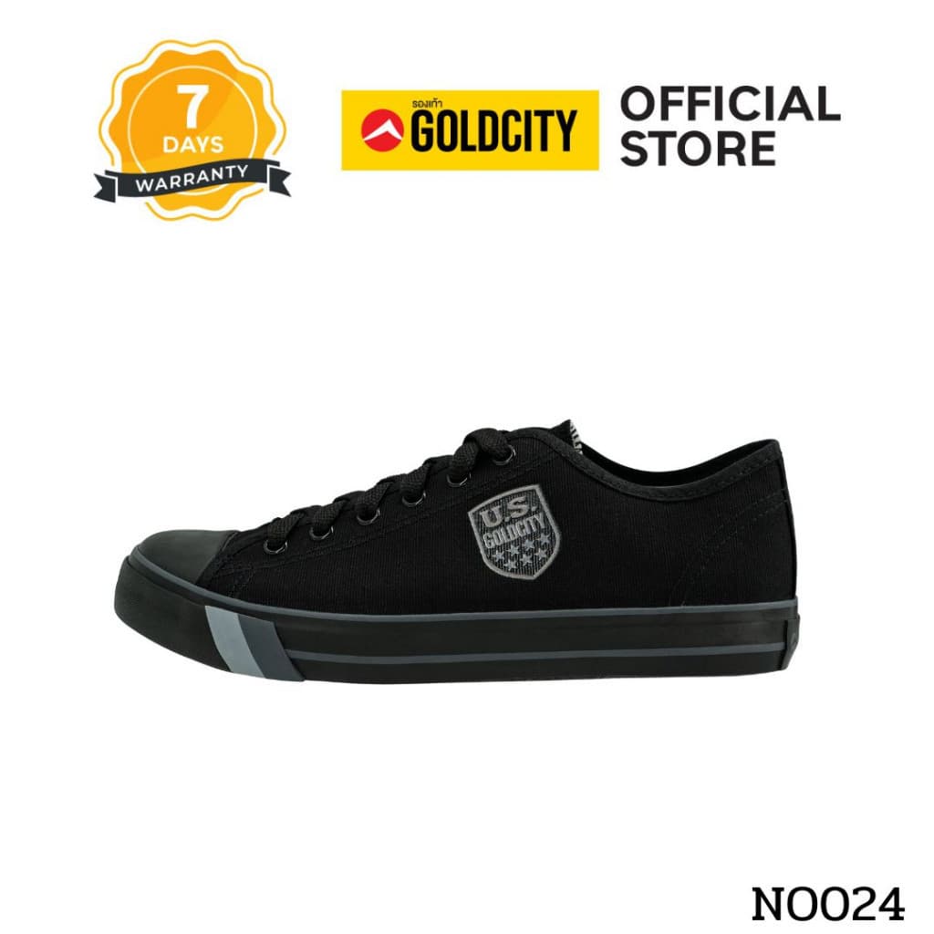 GOLDCITY รองเท้าผ้าใบ แฟชั่น แบบผูกเชือก UNISEX ใส่สบาย น้ำหนักเบา กันลื่น รุ่น NO024 รูปที่ 4