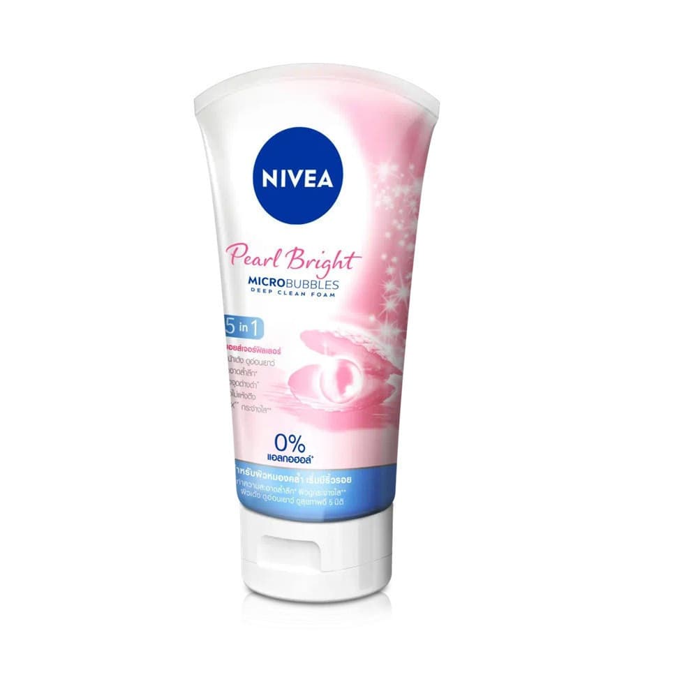 Nivea Pearl Bright Microbubbles Deep Clean Foam 100g นีเวีย เพิร์ล ไบรท์ ไมโครบับเบิล ดีพ คลีน โฟม 100 กรัม รูปที่ 3