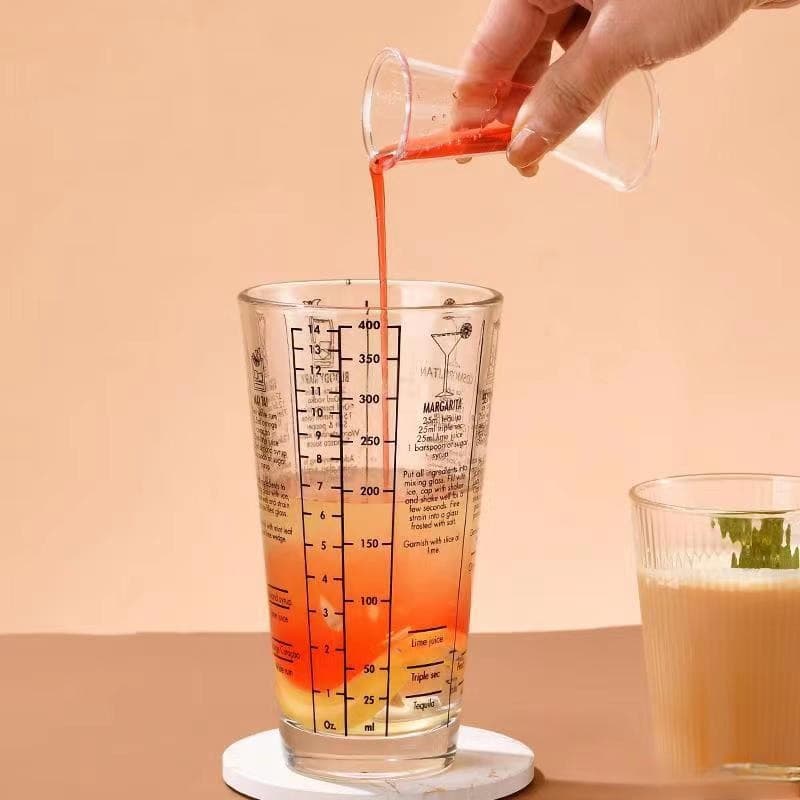 MANGO COFFEE จิ๊กเกอร์ สแตนเลส และ พลาสติก ถ้วยตวง2ด้าน แก้วชง มีสเกล Jigger รูปที่ 5