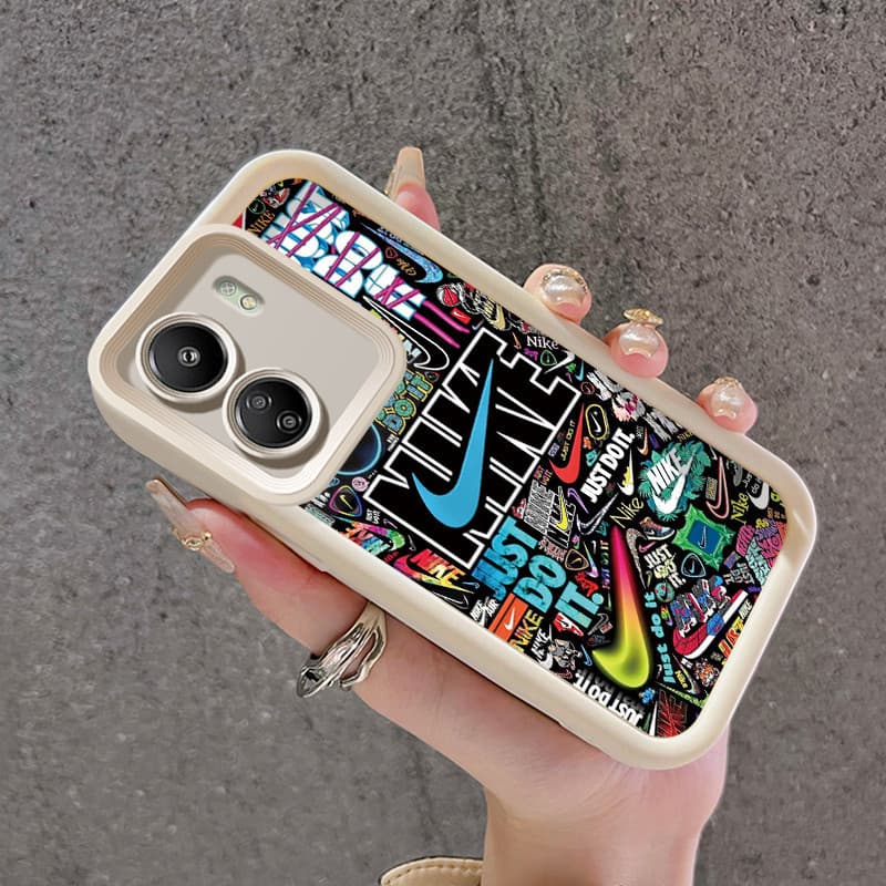 เคสสำหรับ Xiaomi Redmi 13C POCO C65 เคสกระแสแฟชั่นกันกระแทก Silikon เคสป้องกันกล้องคลุมทั้งหมด รูปที่ 2