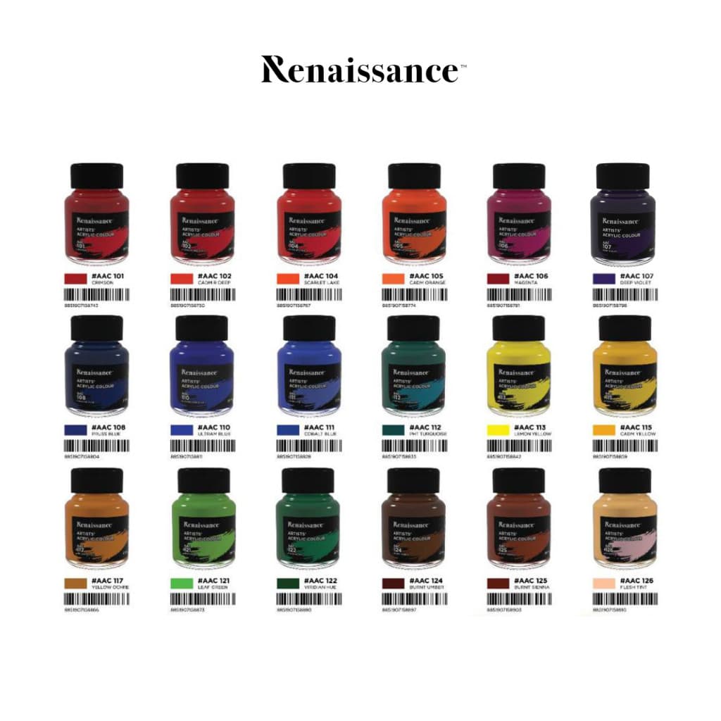 Renaissance สีอะคริลิค 20 มล. รูปที่ 8