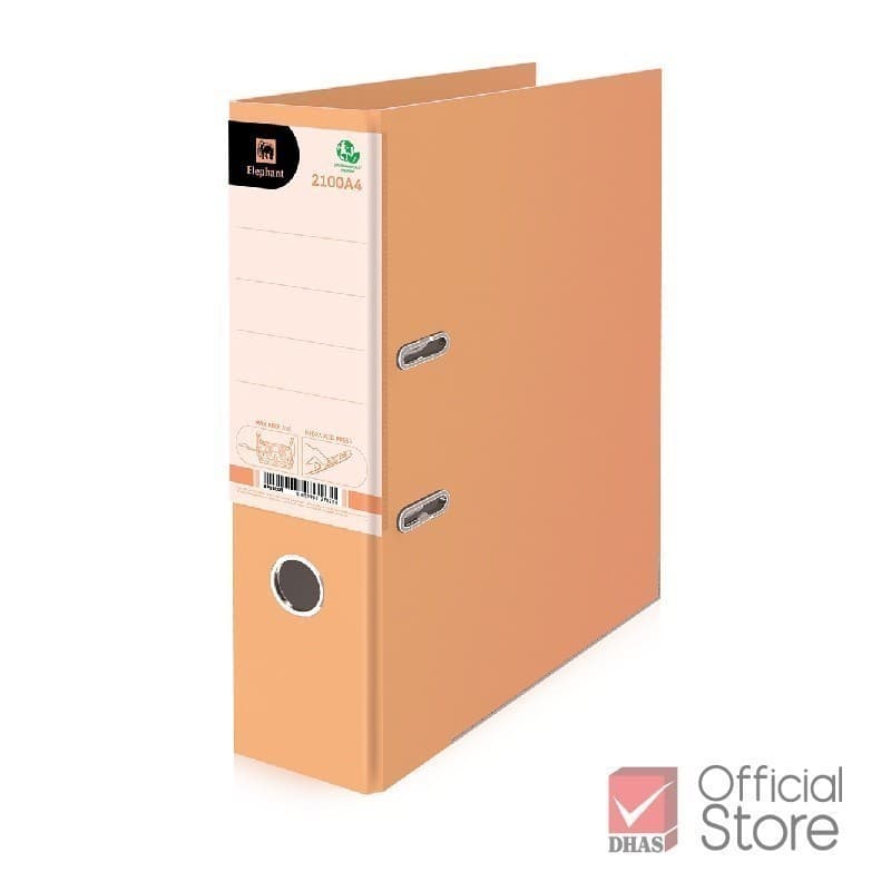 Elephant แฟ้ม แฟ้มใส่เอกสาร สันกว้าง No.2100 A4 สีพาสเทล จำนวน 1 แฟ้ม รูปที่ 6