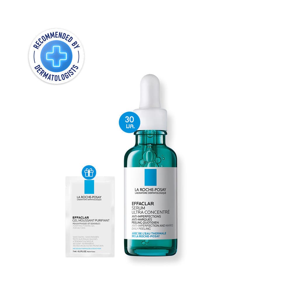 ลา โรช-โพเซย์ La Roche-Posay EFFACLAR SERUM 30ml. เซรั่มสลายสิวอุดตันที่ต้นตอ 30ml. + Foaming Gel 7ml รูปที่ 2