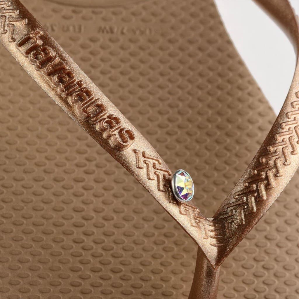 HAVAIANAS รองเท้าแตะ Slim Crystal SW II Flip Flop ROSE GOLD 41456513581F_C2GDXX รูปที่ 5