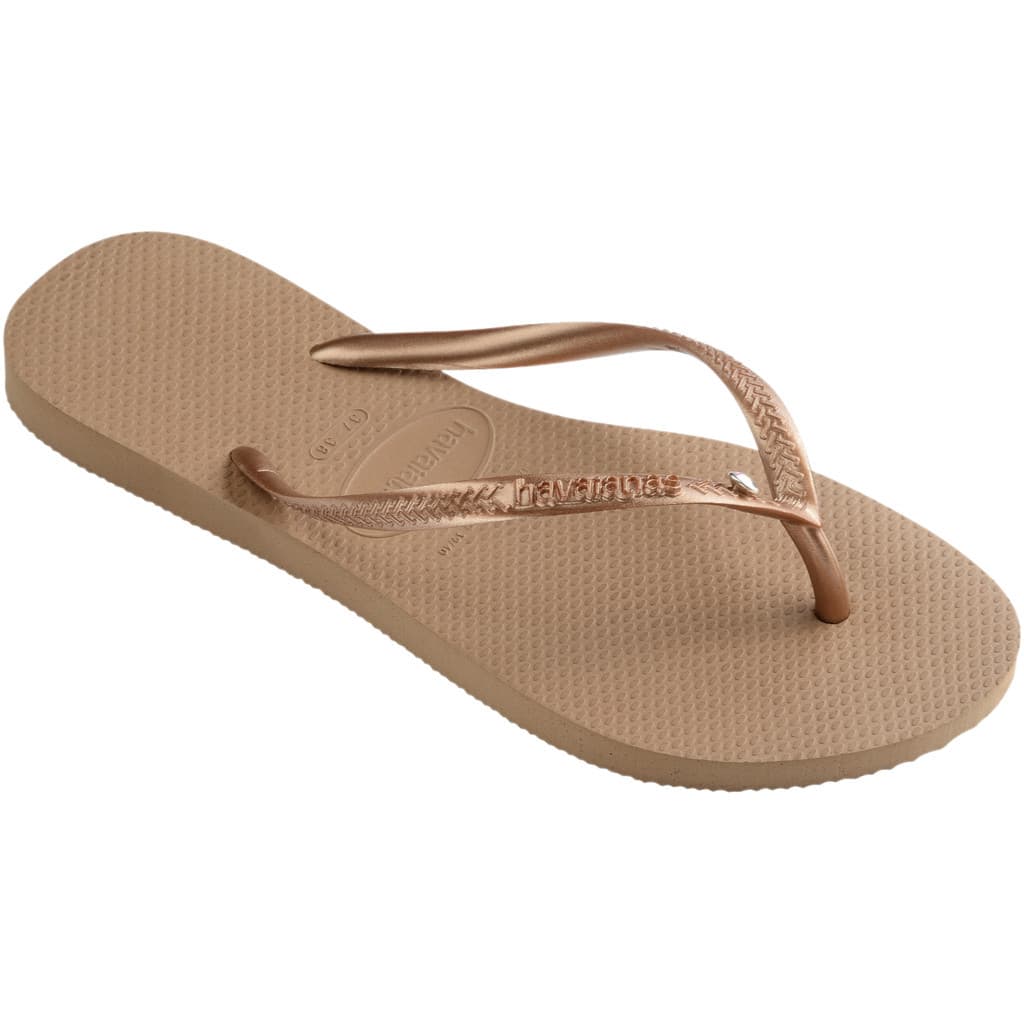 HAVAIANAS รองเท้าแตะ Slim Crystal SW II Flip Flop ROSE GOLD 41456513581F_C2GDXX รูปที่ 3
