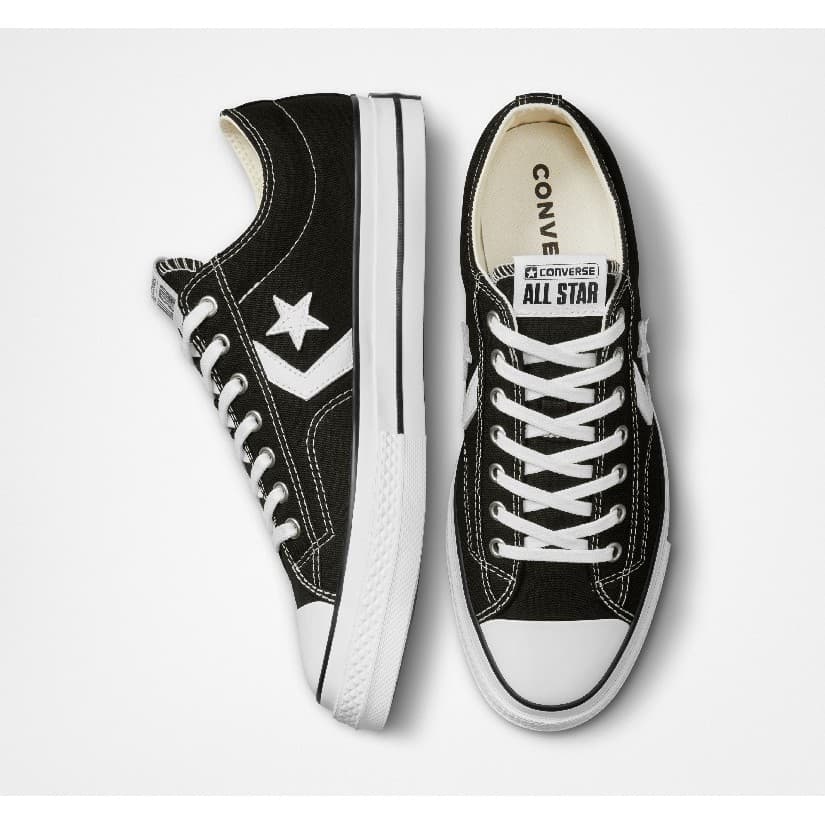 CONVERSE รองเท้าผ้าใบ รุ่น STAR PLAYER 76 PREMIUM CANVAS OX BLACK - A01607CM_H2BKXX สีดำ ผู้ชาย รูปที่ 3