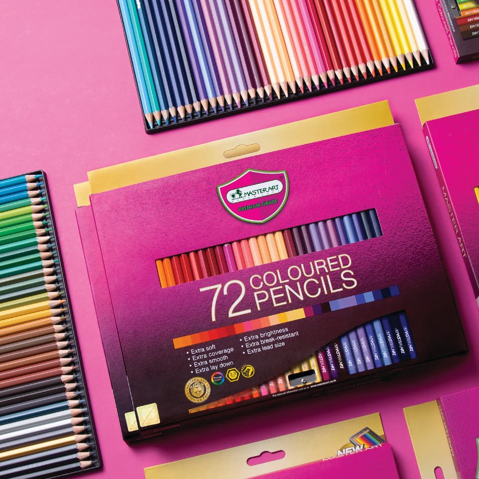 Master Art มาสเตอร์อาร์ต สีไม้ ดินสอสี แท่งยาวรุ่น 48 สี 60 สี 72 สี จำนวน 1 กล่อง รูปที่ 4