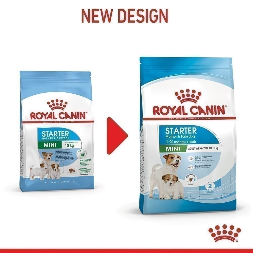 Royal Canin Mini Starter Mother & Baby Dog 1kg อาหารเม็ดแม่สุนัขและลูกสุนัขหย่านม พันธุ์เล็กอายุ 1-2 เดือน รูปที่ 4