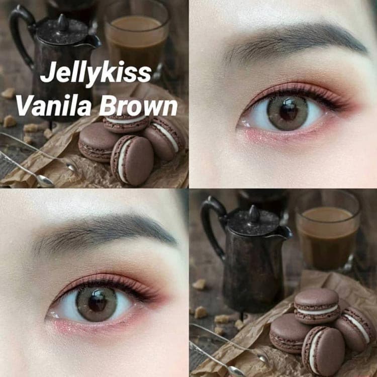 Lollipop Jellykiss Contact Lens Vanila Brown คอนแทคเลนส์ รูปที่ 7