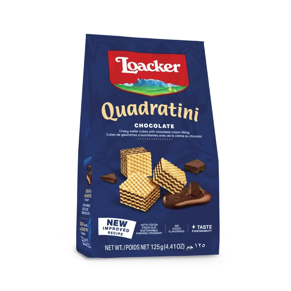 ล็อคเกอร์ ควอดราตินี ช็อกโกแลต 125 กรัม / Loacker Quadratini Chocolate 125 g รูปที่ 4