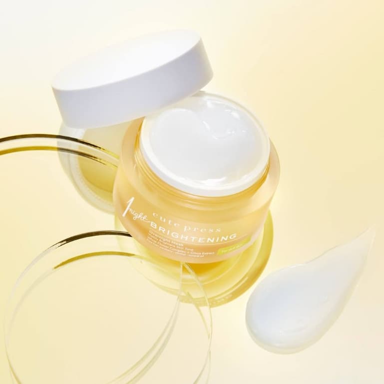 CUTE PRESS มาสก์เจลหน้าไบรท์ 1 NIGHT BRIGHTENING OVERNIGHT MASK 50 g รูปที่ 3
